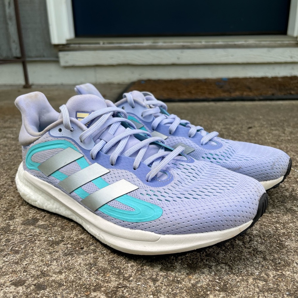 Adidas SolarGlide 4 in Purple/Mint Women’s 8.5